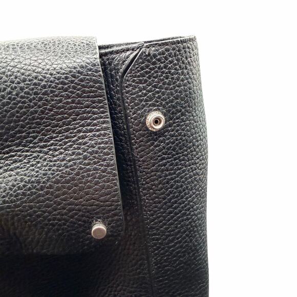 Treasure & Bond Black Pebbled Leather Convertible Backpack Tote Bag main image 8
